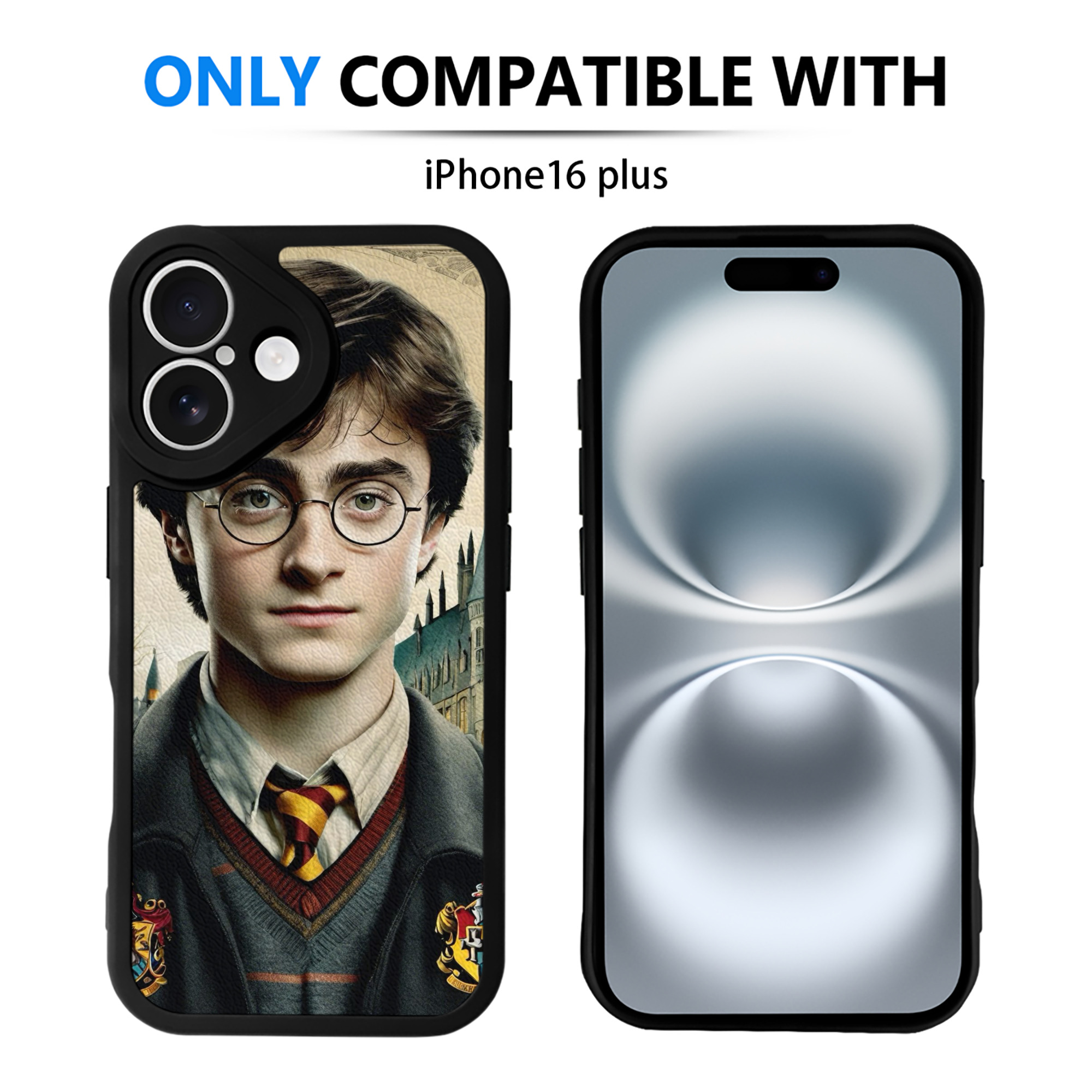 （画像用） Harry Potter ハリー・ポッターシリーズ 【iPhone 16シリーズ対応】シリコンスマホケース（レザー調） 材質：シリコン